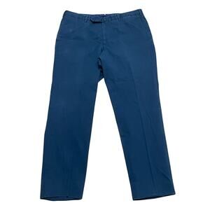Incotex Slowear Mens Navy Blue Classic Fit Pattern B Chino Dress Pants Size 38‎